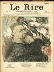 Ilustración de Charles Leandre para la portada de Le Rire