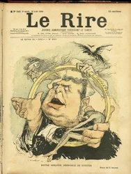 Ilustración de Charles Leandre para la portada de Le Rire