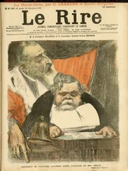 Ilustración de Charles Leandre (1862-1934) para la portada de Le Rire