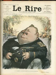 Ilustración de Charles Leandre (1862-1934) para la portada de Le Rire, No. 418