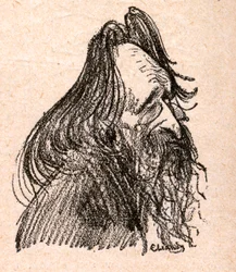 Jules Guesde (1845-1922) político francés - grabado en 