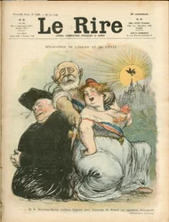 Separación de la Iglesia y el Estado - portada de "Le Rire"