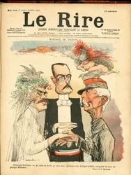 La risa, satírico en colores