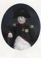 Último retrato de Napoleón a bordo del Bellerophon