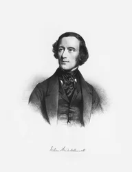 Retrato del compositor William Sterndale Bennett 1816-1875