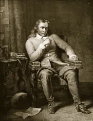 Retrato de Oliver Cromwell, ilustración de 