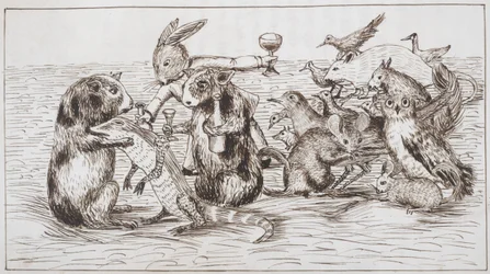 Los conejillos de indias consuelan a Bill, Las aventuras de Alicia bajo tierra [en el país de las maravillas]