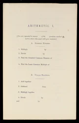 Aritmética, Oxford University Press, c.1870