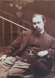 Dante Gabriel Rossetti, fotografiado por Lewis Carroll