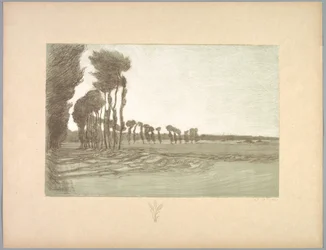 Suite de Paysages: Paisaje, Lámina 5, Remarque, Tres tallos de trigo