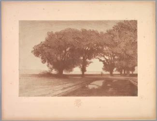 Suite de Paisajes: Paisaje, Placa 8, Remarque, Pensamientos, 1892-1893
