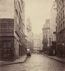 Rue des Lombards, desde la rue des Lavandières Sainte-Opportune,1864 (foto)