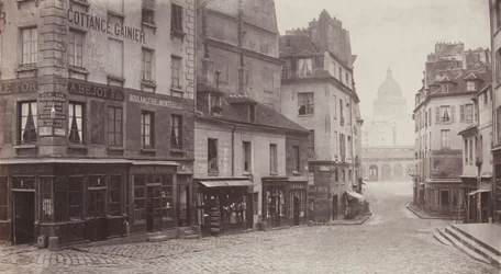Rue du Haut-Pavé Panteón en la distancia, 1865-69