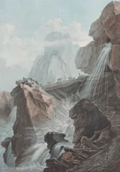 Vista de la caída del torrente de Gelten