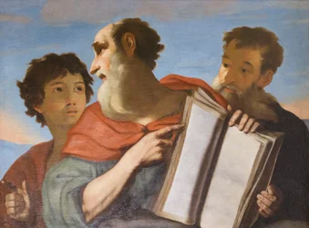 Tres cabezas de hombre