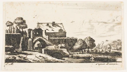 Un molino de agua cerca de Saint-Denis