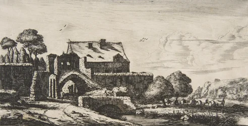 Un molino de agua cerca de Saint-Denis
