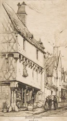 Una casa antigua, o La casa del músico, Bourges, 1860