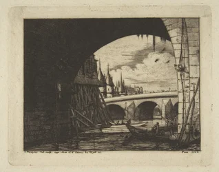 Arco, Pont Notre-Dame, París, de «Grabados de París»