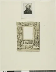 Diseño de un marco para el retrato de Armand Guéraud