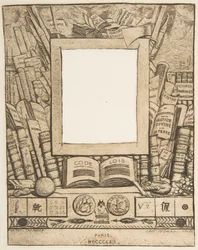 Diseño para un marco para el retrato de Armand Guéraud, 1862