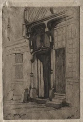 Puerta de un Antiguo Convento en la Rue Mirabeau, Bourges