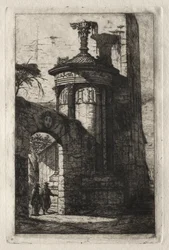 Entrance to the French Capuchin Convent at Athens