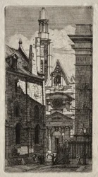 Grabados de París: Iglesia de San Esteban del Monte, 1852