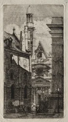 Grabados de París: Iglesia de San Esteban del Monte, 1852