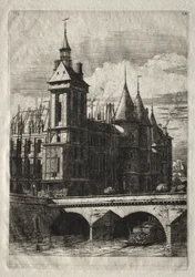 Aguafuertes de París: La torre del reloj