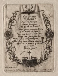 Grabados de París: La Bomba de Notre Dame, Placa Pequeña