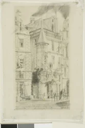 Casa con torreón, rue de la Tixeranderie, París