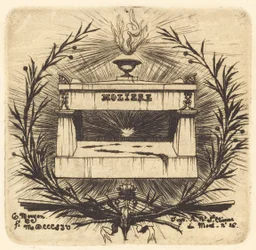 La tumba de Molière, en el cementerio de Père-Lachaise, París