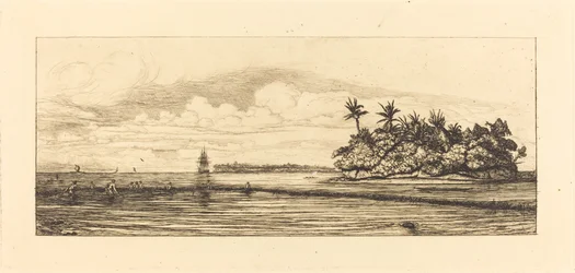 Oceanía, islotes en Uvea (Wallis); Pesca con Palmas, 1845