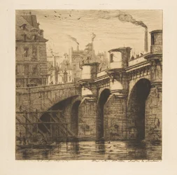 Pont-Neuf, París, de «Aguafuertes de París»
