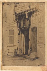 Puerta de un antiguo convento, Rue Mirabeau, Bourges
