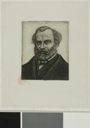 Retrato de Armand Guéraud de Nantes, impresor y hombre de letras