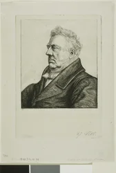 Retrato de Louis Jacques Marie Bizeul, el arqueólogo bretón
