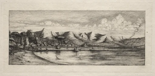 Pesca en el Sena frente a Charcoal Burner