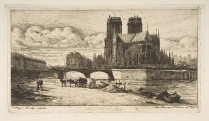 El ábside de Notre-Dame, París