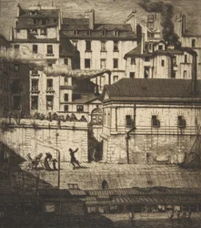 La morgue, París, 1854