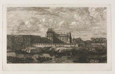 El Viejo Louvre de una pintura de Zeeman, 1651, 1866