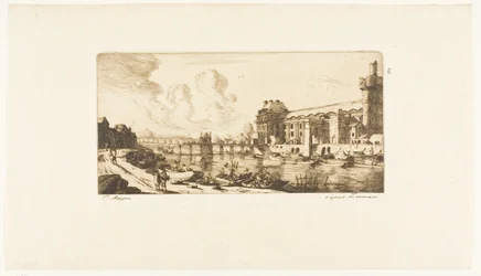 El "Pavillon de Mademoiselle" y parte del Louvre