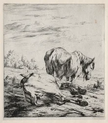 Los dos caballos, 1850
