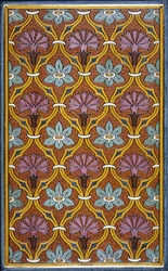 Cubierta interior con diseño floral