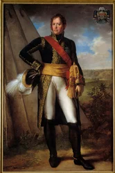 Retrato de cuerpo entero de Michel Ney (1769-1815) mariscal del Imperio, Príncipe de Moscú, Duque de Elchingen Pintura de Charles Meynier (1768-1832) 1805 - Retrato de Michel Ney (1769-1815) Mariscal del Imperio, príncipe de la Moskva, Duque de Elchingen