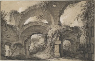 Arcos de los Baños Mayores en la Villa de Adriano