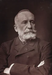 Album Artistique et Biographique, 6me année, Salon 1885; retrato del pintor francés Pierre Puvis de Chavannes (1824-1898)