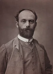 Album Artistique et Biographique, 6me année, Salon 1885; retrato del pintor francés Ernest Bordes (1852-1914)