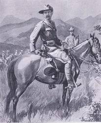 Brigadier-General Lumer, de Después de Pretoria: La Guerra de Guerrillas publicado por Harmsworth Bros Limited, 1901
